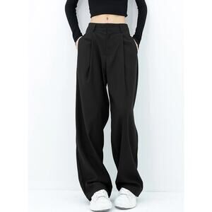 Commense Basic Baggy Wide Leg Dress Pants M